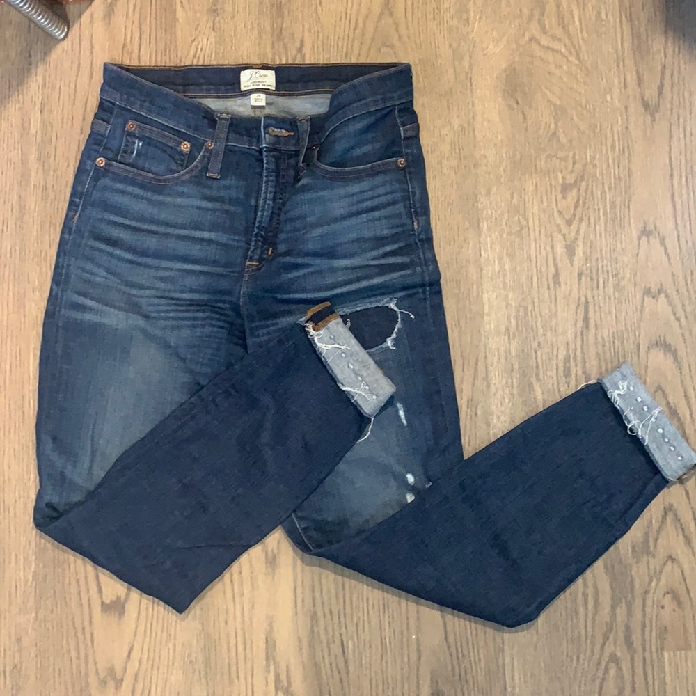 J. Crew Lookout High Rise Skinny Jeans Lassiter 28